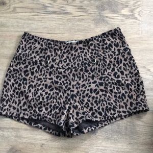 Animal print soft shorts. Missing one button